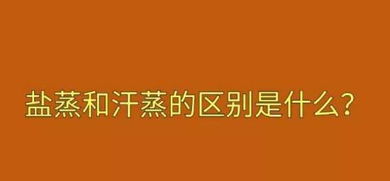 養(yǎng)生鹽蒸和汗蒸的區(qū)別